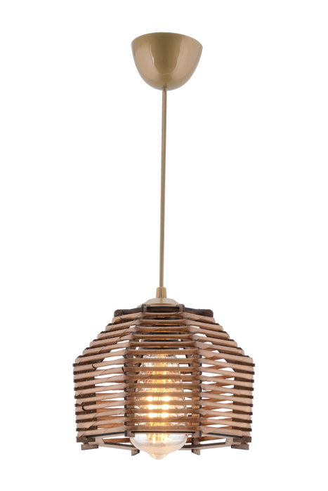 Opviq Lámpara de Madera Sare Marrón
